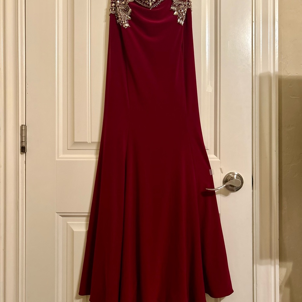 Rachel Allan Burgundy Two-Piece Prom Dress size 6 - Picture 14 of 16
